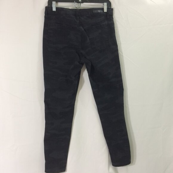 Social Standard Sanctuary Jeans Black Camo Camouflage Skinny Ankle Stretch Sz 8 - Picture 2 of 4